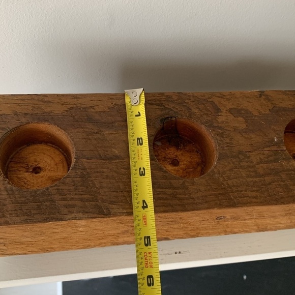 Wooden Block Terrarium‎ Holder Trio candle holder home decor bohemian farmhouse - Picture 6 of 9